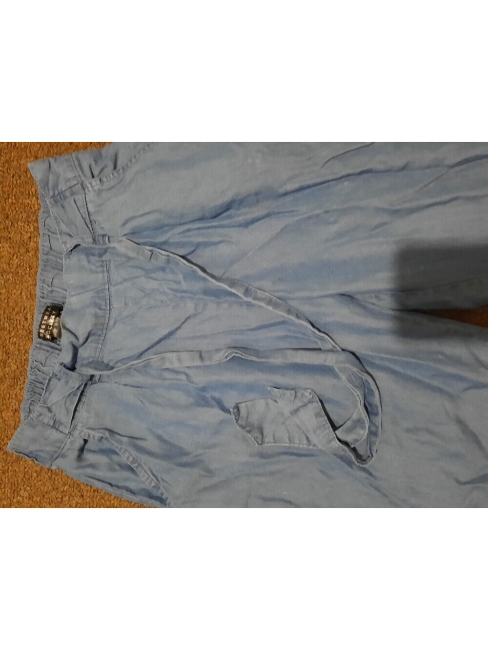 Streetwear Society Light Blue Elastic Waist Casual Pants XS - Picture 3 of 4